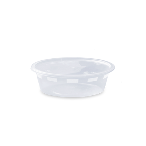 Picture of CLEAR MICRON CONT .ROUND 225 CC W/LID