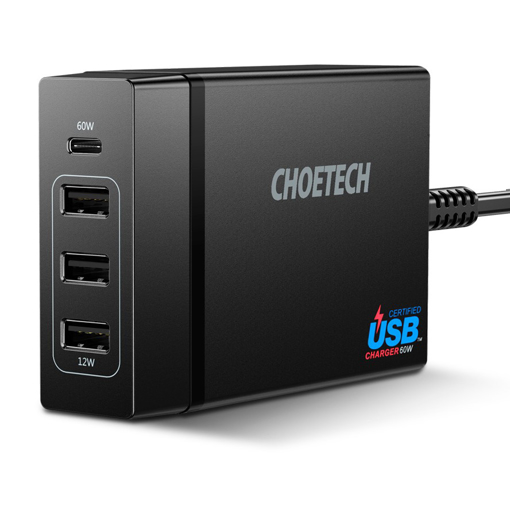 صورة 72W Multi Port Charger - 60W Type C port