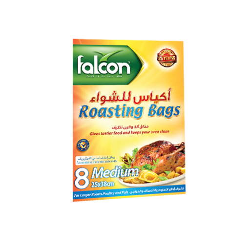 صورة اكياس الشواء كبيرة 38 × 25 سم . 8 قطع