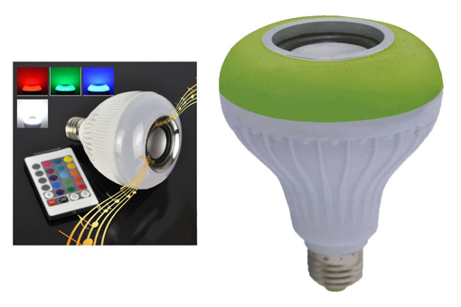 Picture of led bulb with mp3