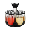 Picture of Cruet Set Seasoning Container Sauce Jar Condiments Salt Jar Revolving Spice Rack