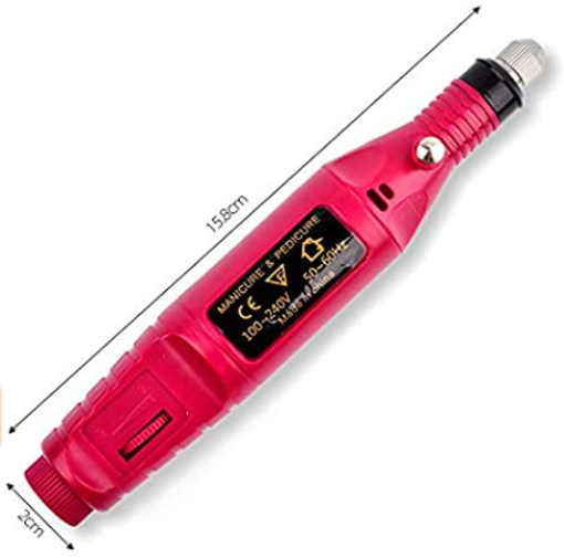 صورة Professional Portable Electric Drill for Acrylic Nails, Polishing Machine Pedicure Kit Manicure