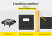 صورة LED Solar Waterproof Lighting Four Sides Wall Lamps For Garden Decoration