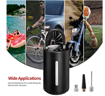 صورة Portable Cordless Tire Inflator with 4000mAh Digital Pressure Gauge