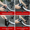 صورة Portable Cordless Tire Inflator with 4000mAh Digital Pressure Gauge