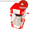 Picture of Popcorn Maker Machine Timing Function with Non-stick Removable Pot Plug