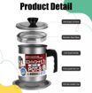 صورة Stainless Steel Cooking Oil Storage Pot with Strainer Oil Filter Mug