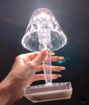Picture of Crystal Diamond Lighting Table Lamp USB Rechargeable Acrylic Decoration Desk