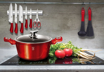 Picture of BH Casserole w/ lid 20 cm Burgundy 