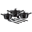 Picture of BH 10 pcs Frypan 20+24 + Pots 20+24 + 4 Kitchen tools Burgundy 